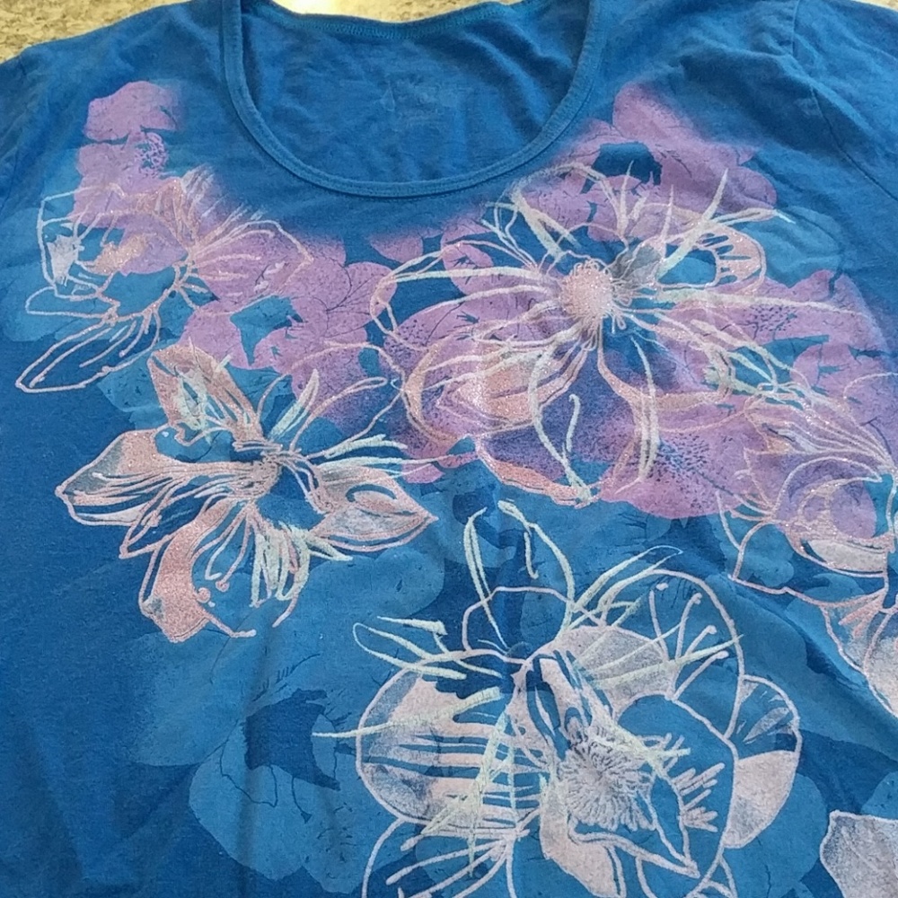 2X Floral Top